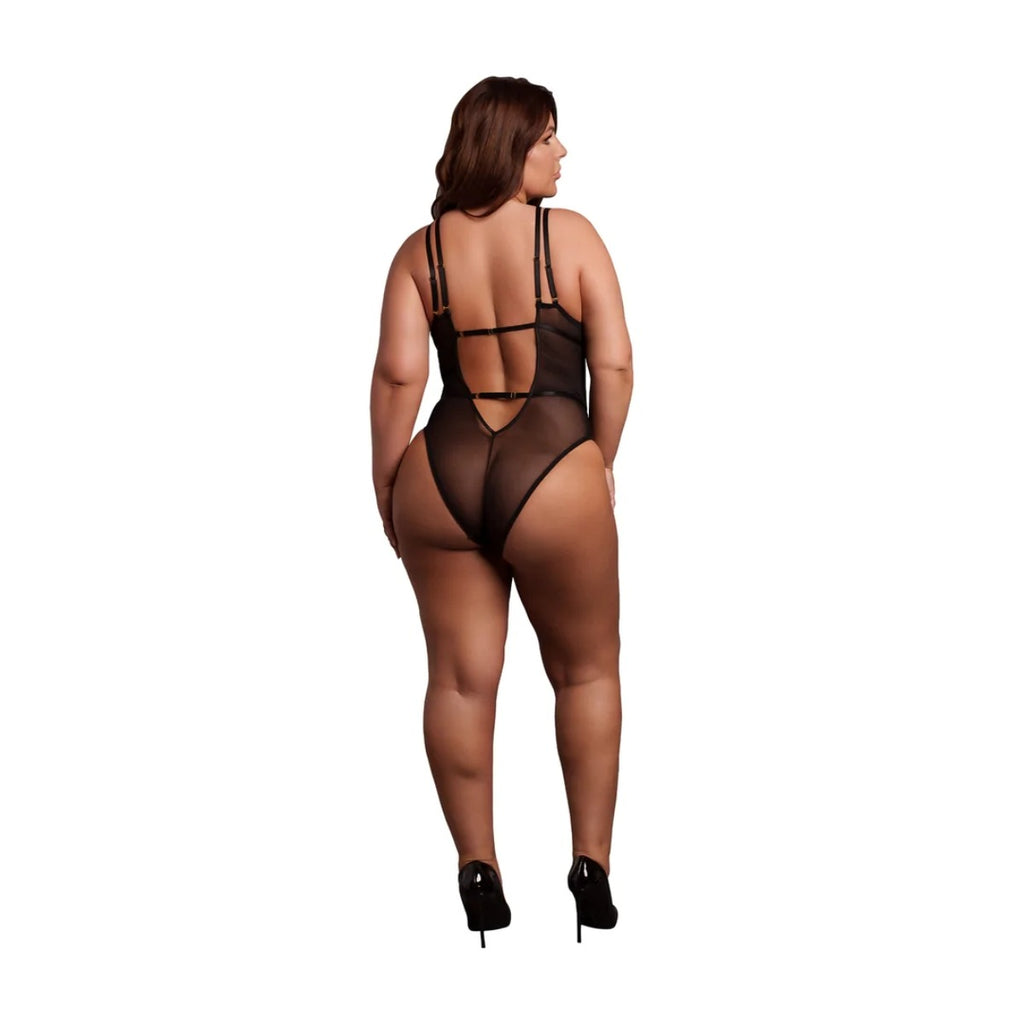 Le Desir Wireless Lace Bodysuit With Adjustable Sliders QS