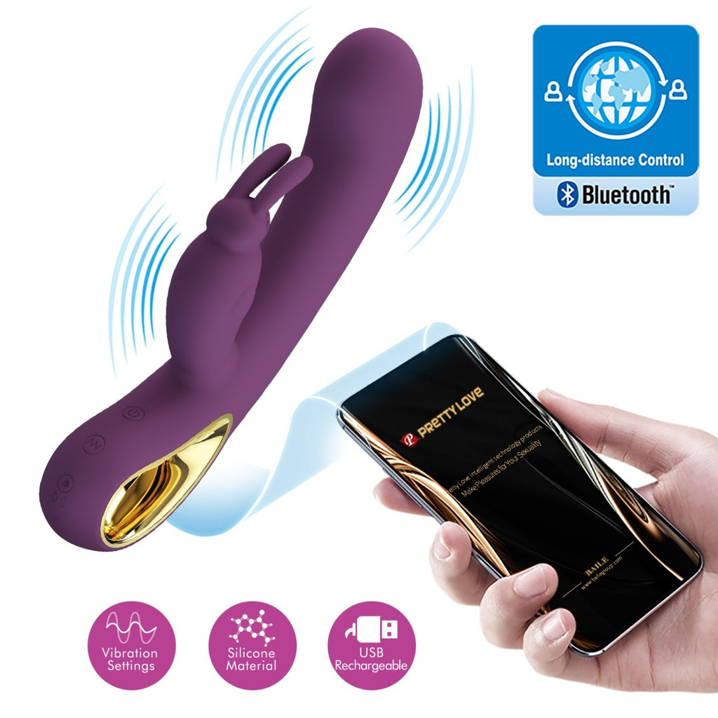 Pretty Love Liam Rabbit G-Spot Vibrator Purple