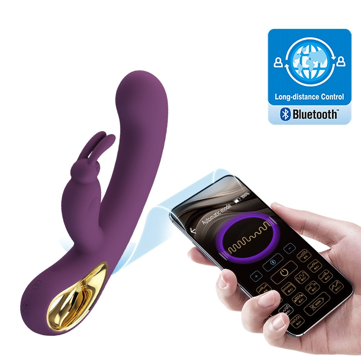 Pretty Love Liam Rabbit G-Spot Vibrator Purple