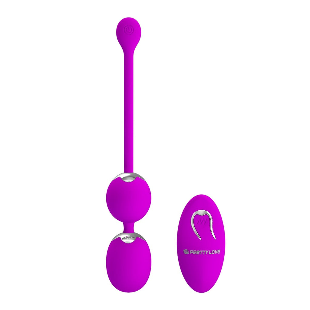Pretty Love Willie Remote Control Vibrating Kegel Balls Purple