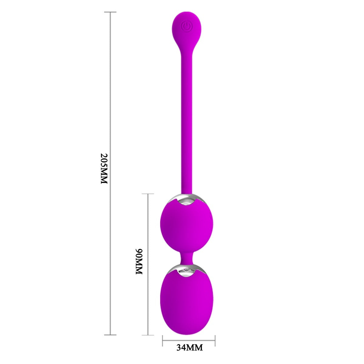 Pretty Love Willie Remote Control Vibrating Kegel Balls Purple