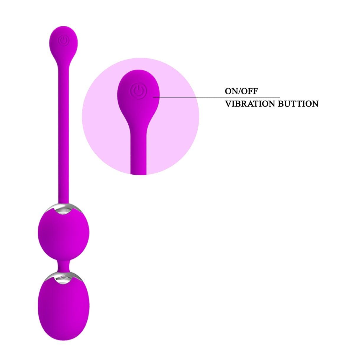 Pretty Love Willie Remote Control Vibrating Kegel Balls Purple