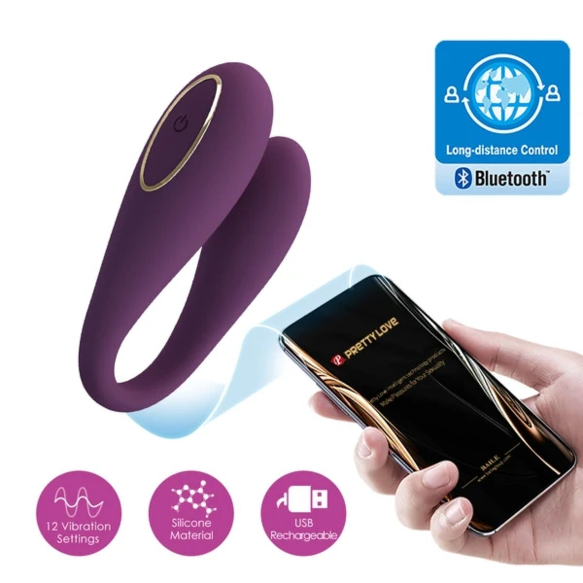 Pretty Love August App-Compatible Clitoral & G-Spot Massager