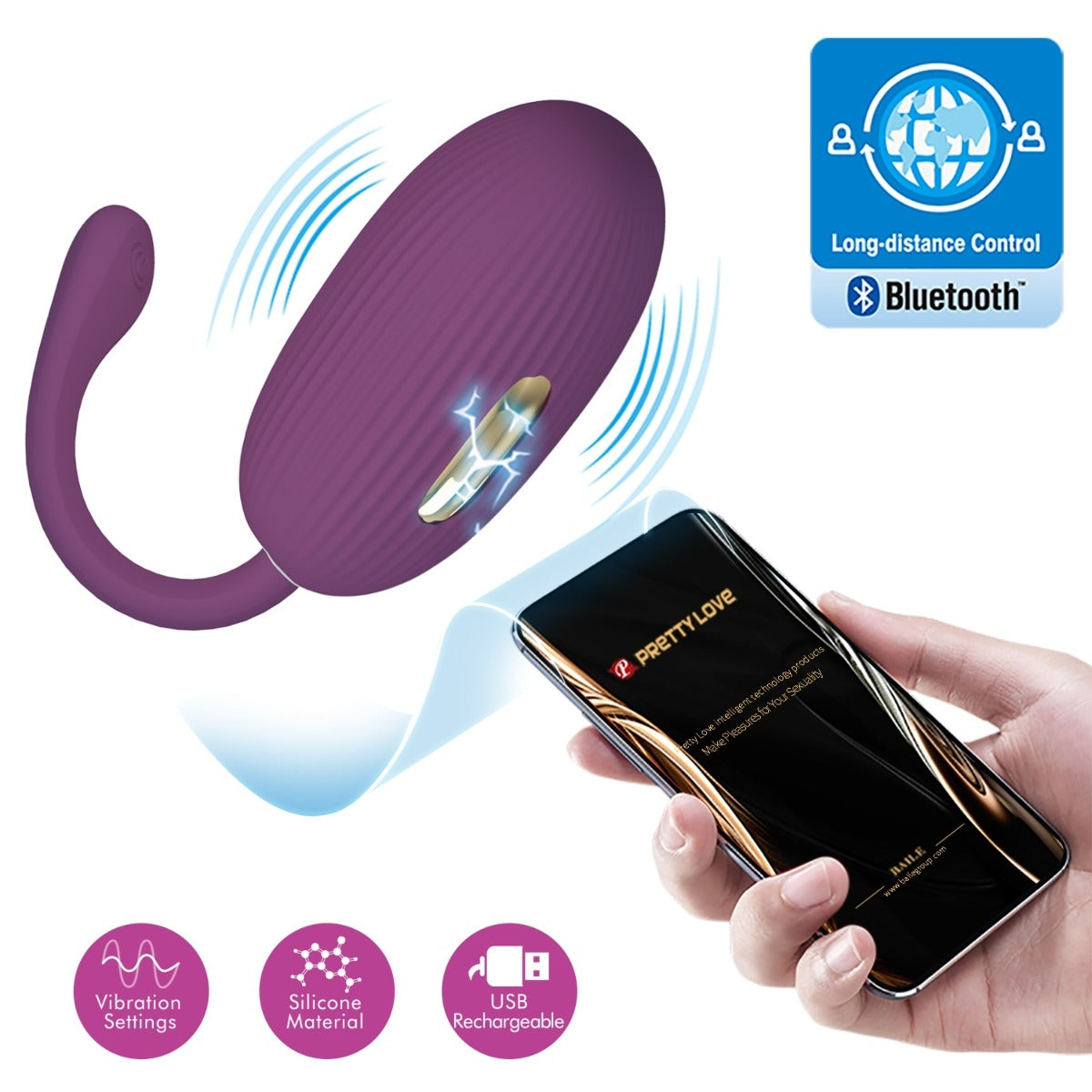 Pretty Love Doreen Egg Vibrator with Electro Shock