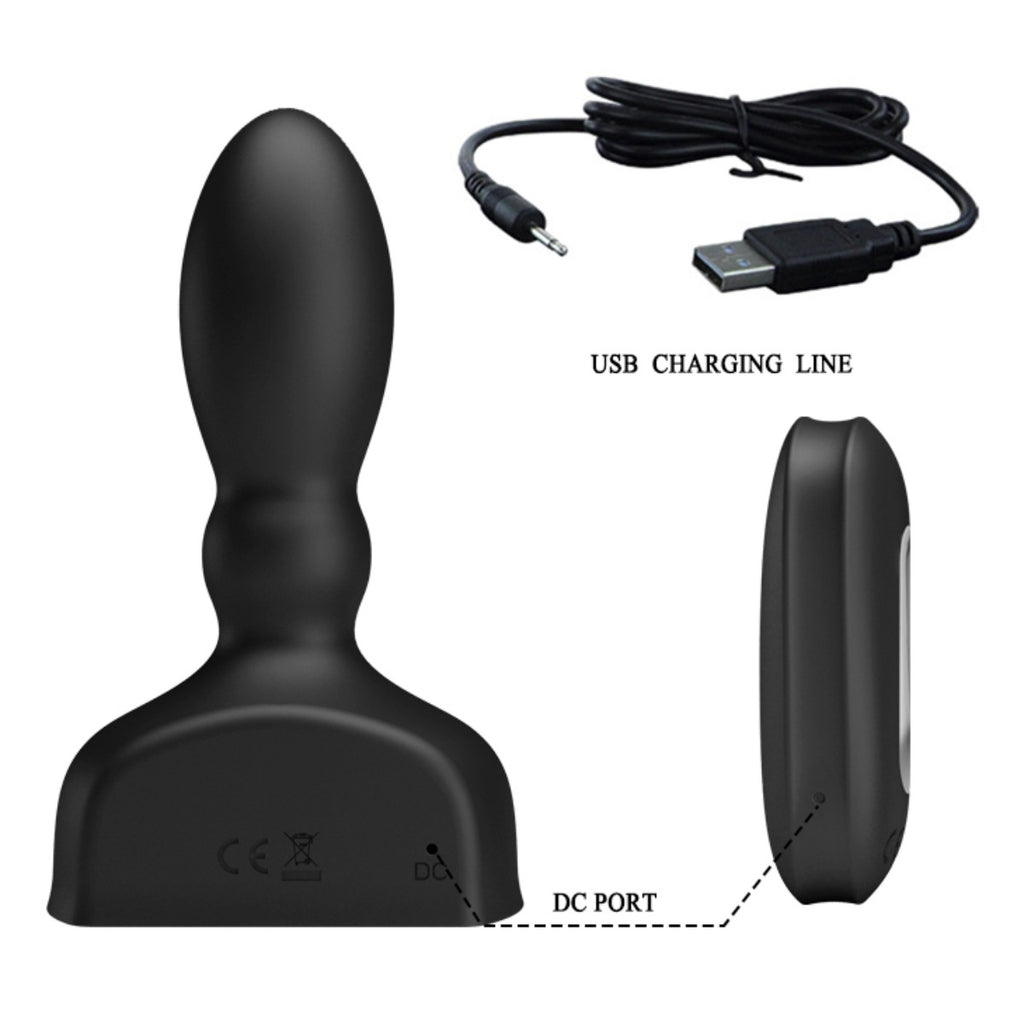Pretty Love Mr Play Inflatable Anal Plug Black