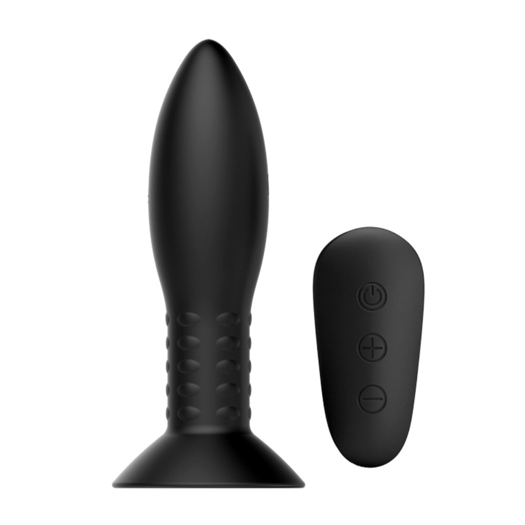 Pretty Love Mr Play Rotating Beads Remote Control Butt Plug Black