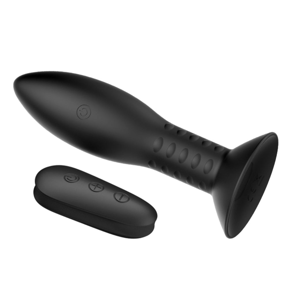 Pretty Love Mr Play Rotating Beads Remote Control Butt Plug Black