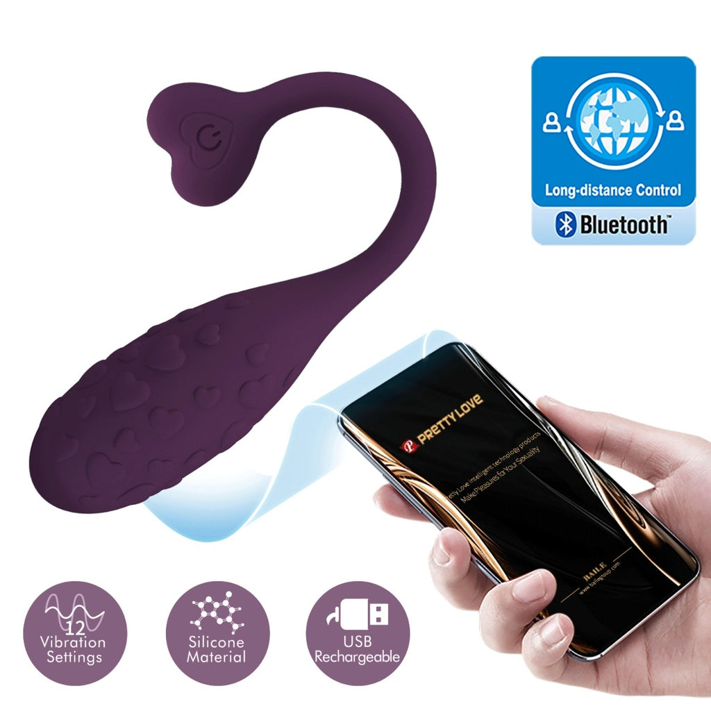 Pretty Love Fisherman Vibrating Egg Purple