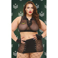 Baci Sergeant Seduction 4 Piece Costume Black Queen Size