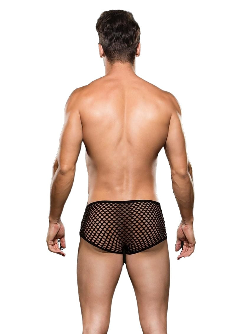 Envy MODERN FISHNET TRUNK Black M/L