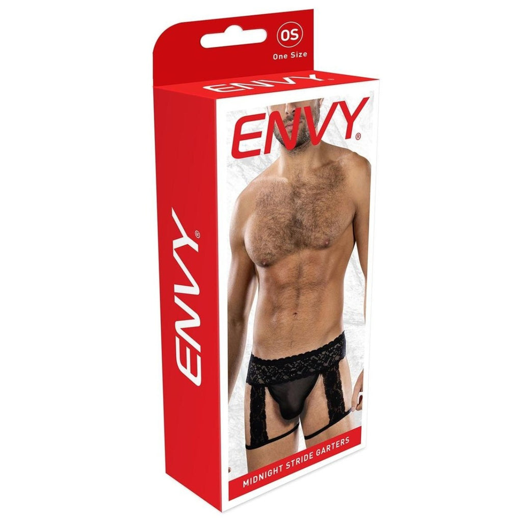 Envy Midnight Stride Garters Black OS