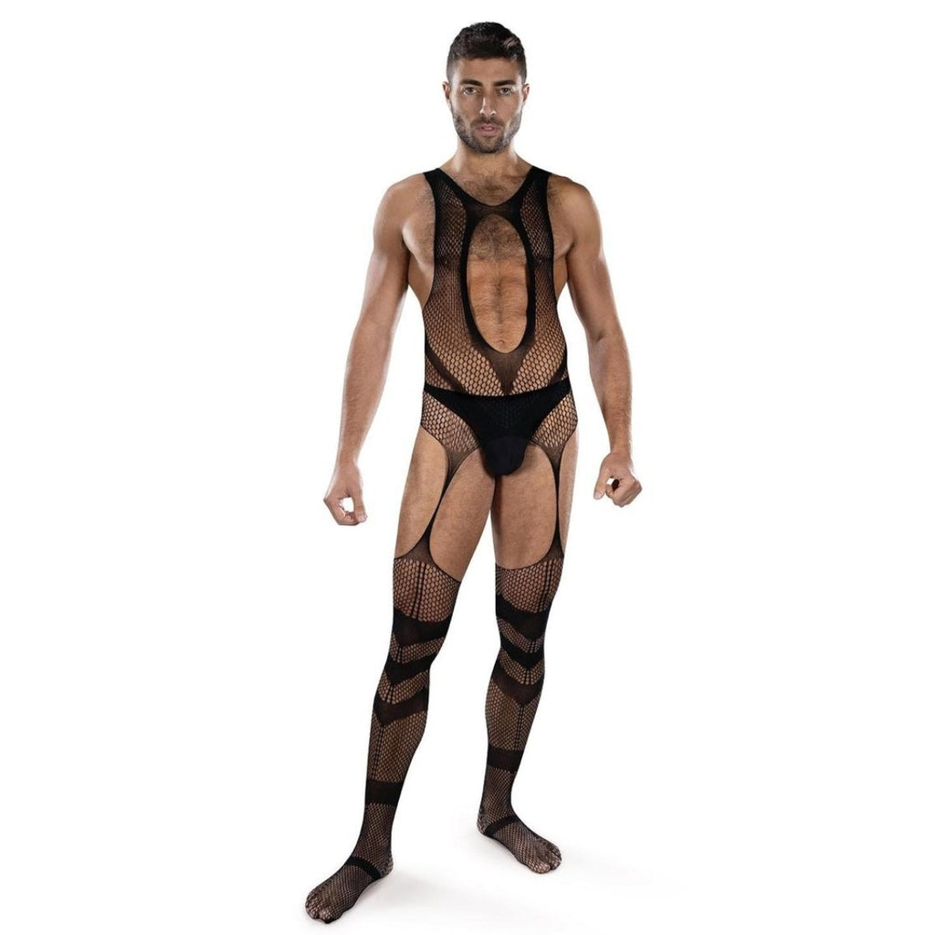 Envy Web Of Lust Fishnet Open Crotch Bodystocking OS