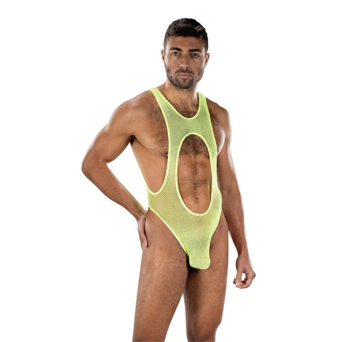 Envy Bare Sunshine Mesh Singlet Neon
