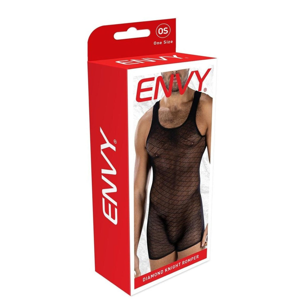Envy Diamond Knight Romper Black