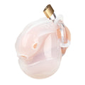 Blueline Full Restraint Silicone Cock And Balls Chastity Device White