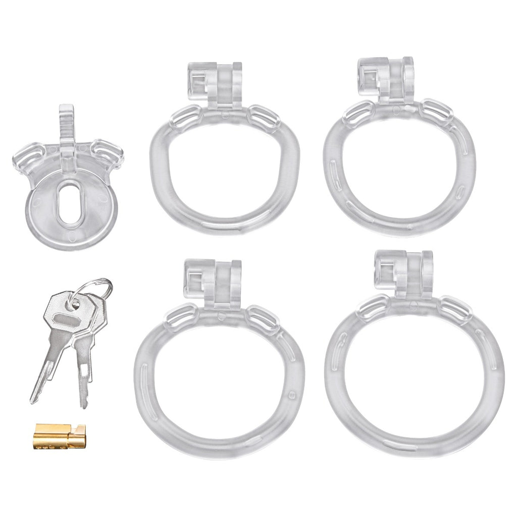 Blueline Acrylic See Thru Mini Cock Micro Chastity Cage