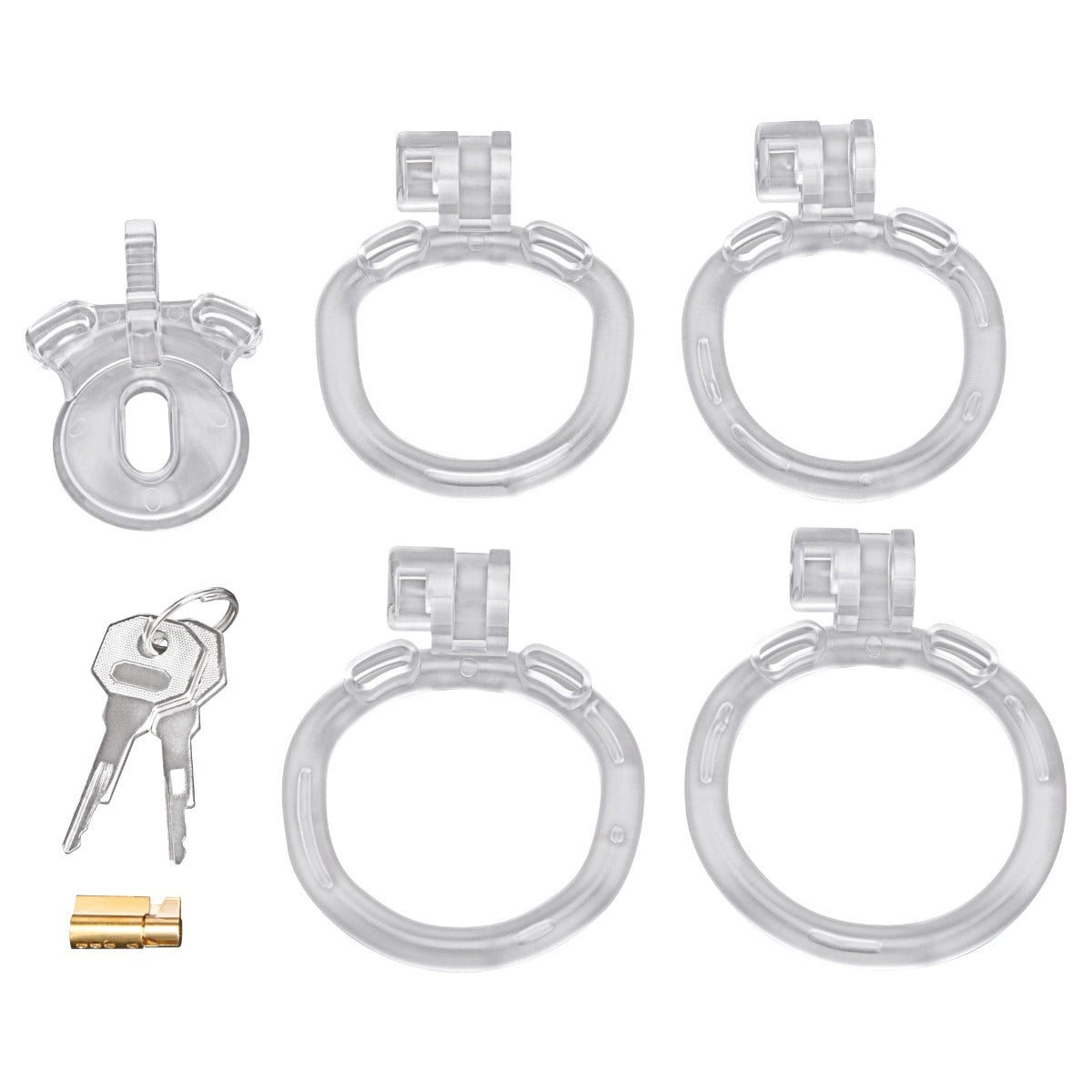 Blueline Acrylic See Thru Mini Cock Micro Chastity Cage