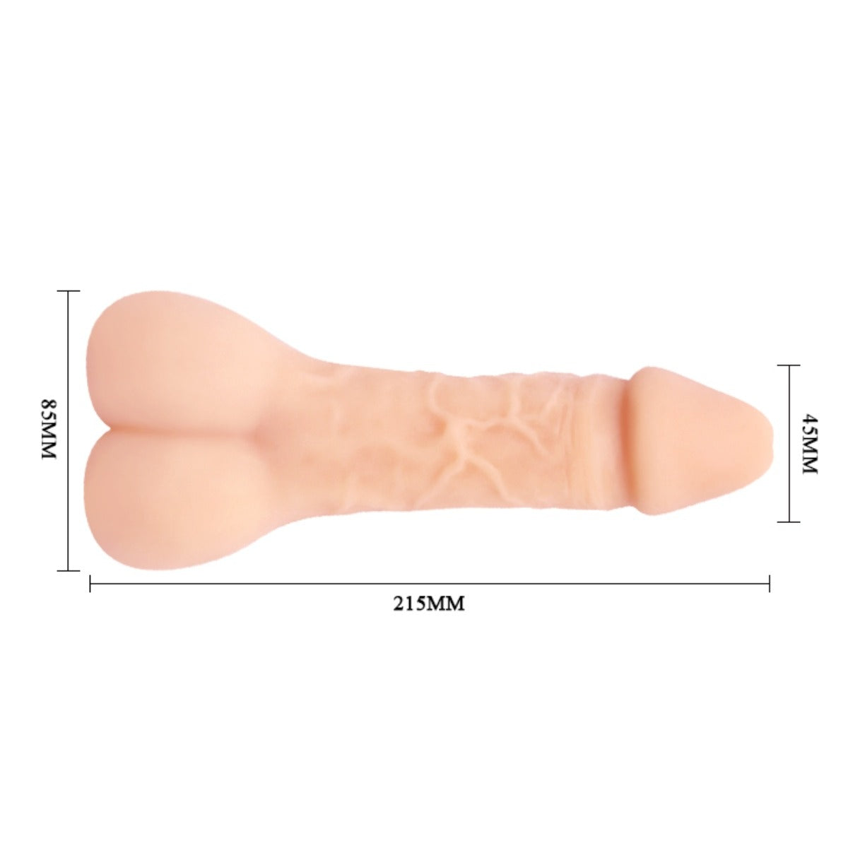 Pretty Love Baile Bigger Man Plus Masturbator Penis Extender 8.5 Inches Light Pink