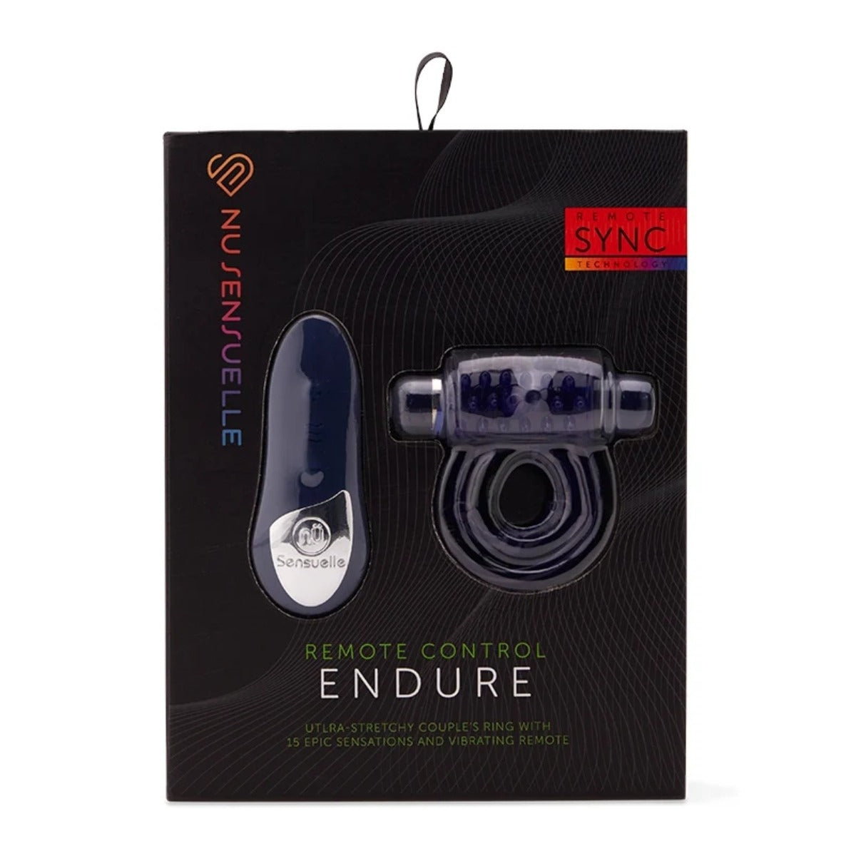 Nu Sensuelle Remote Control 15 Function Cockring Blue