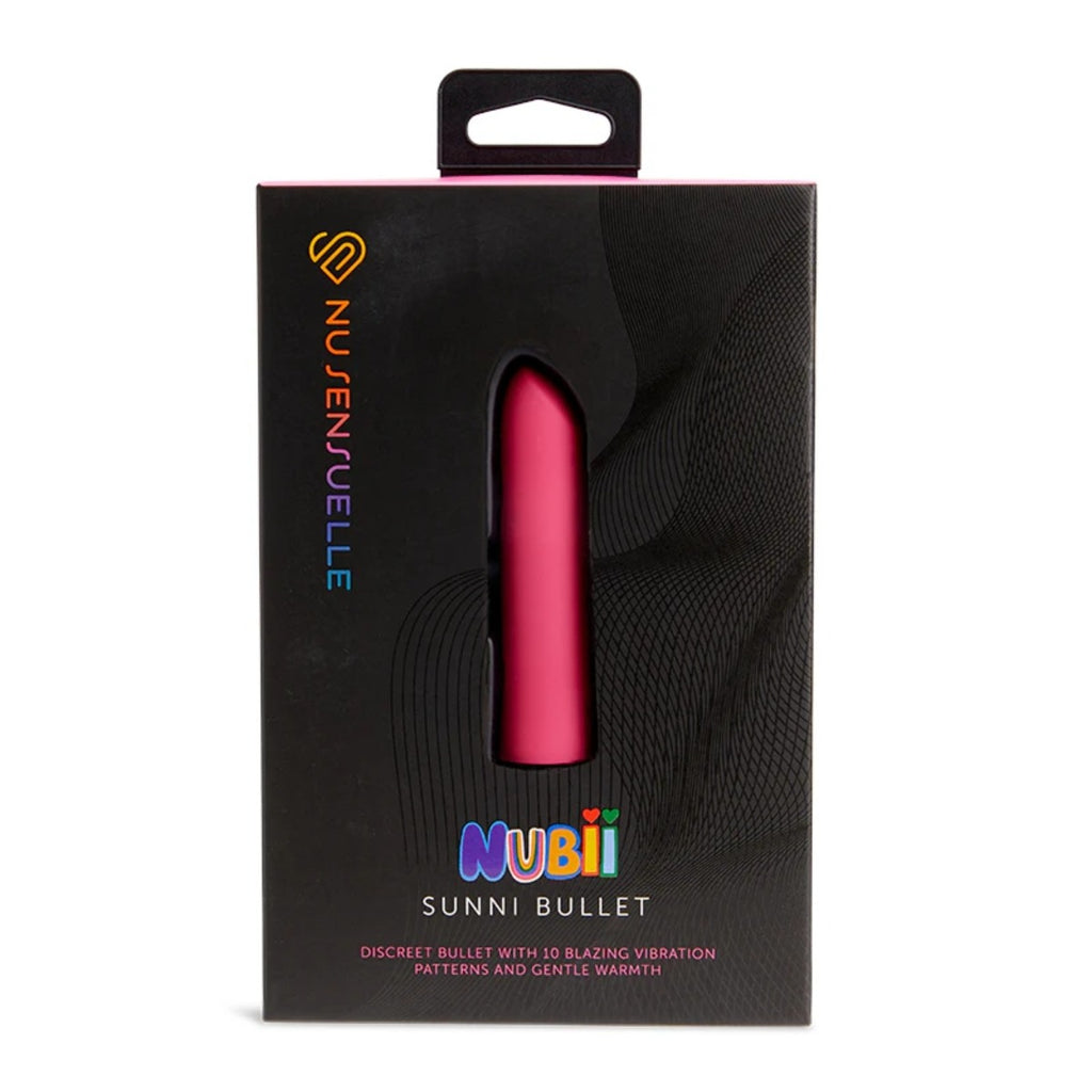 Nu Sensuelle Nubii Sunni Rechargeable Warming Bullet Vibrator Pink