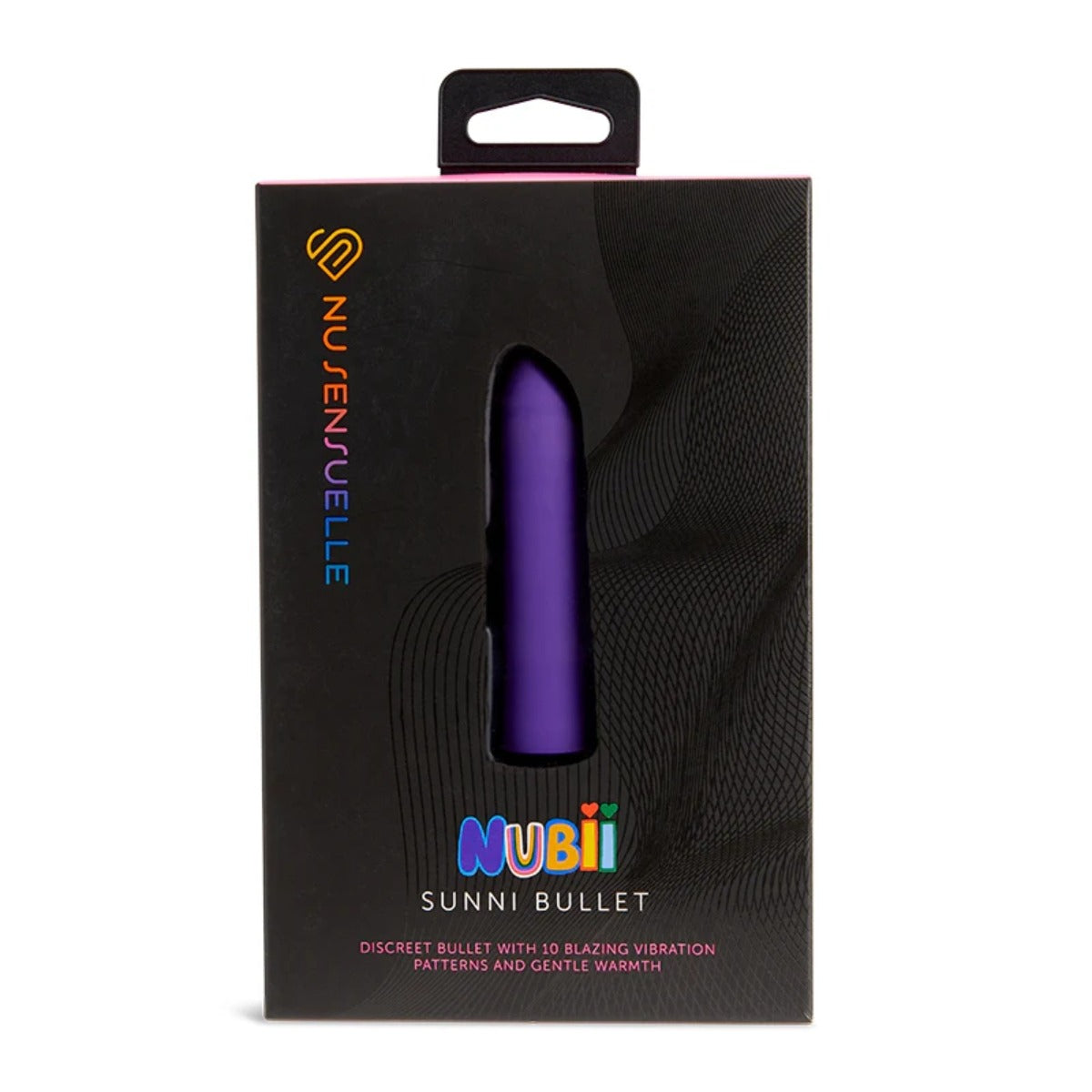 Nu Sensuelle Nubii Sunni Rechargeable Warming Bullet Vibrator Pink Purple