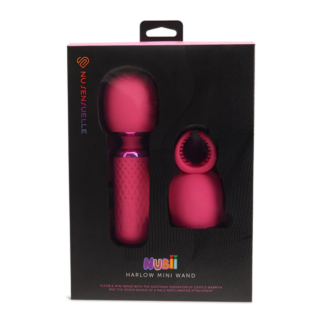 Nu Sensuelle Harlow Nubii Mini Wand Vibrator Pink