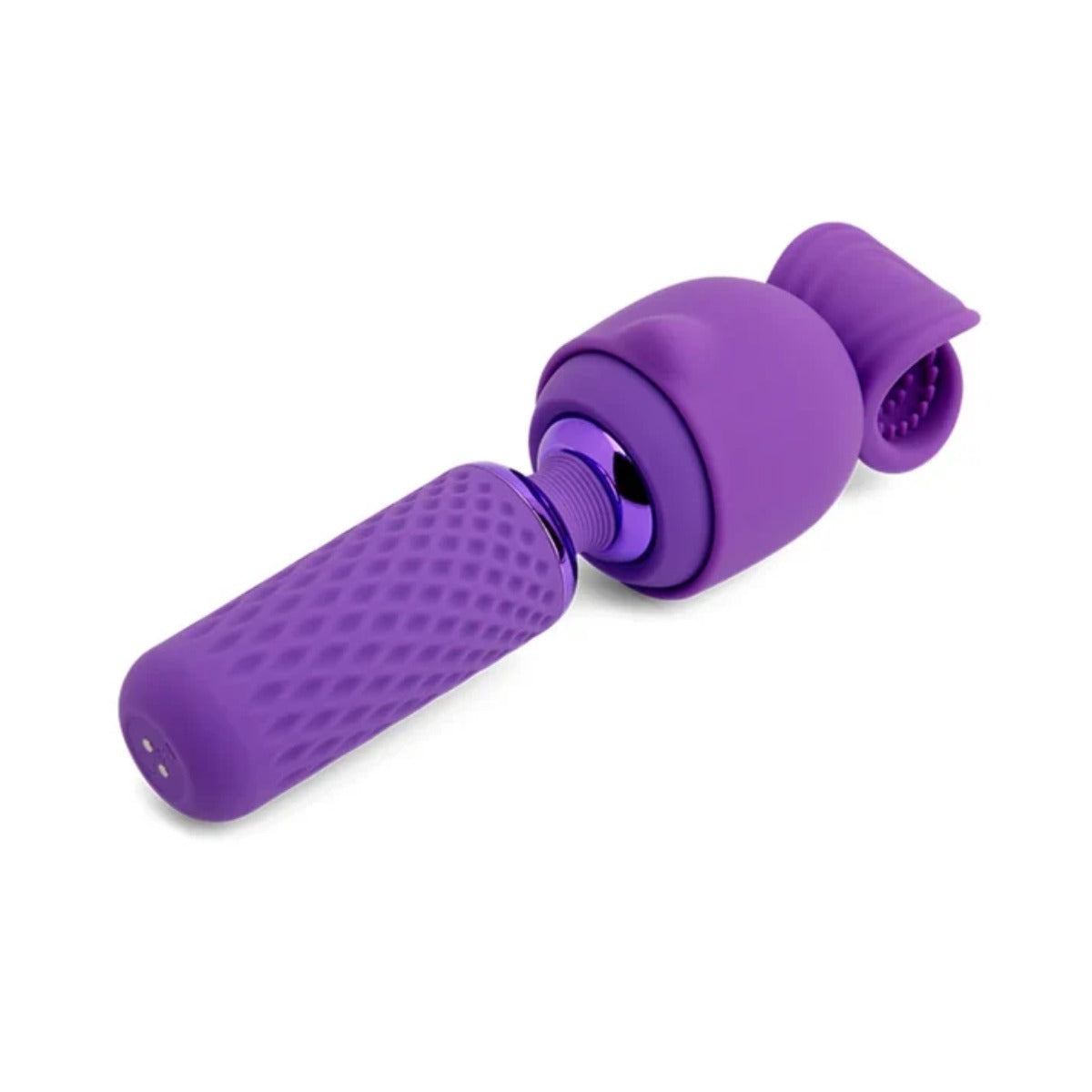 Nu Sensuelle Harlow Nubii Mini Wand Massager With Masturbator Purple