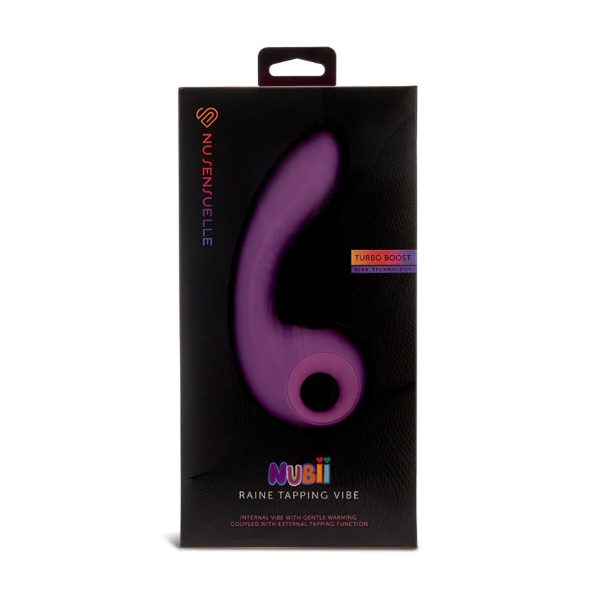 Nu Sensuelle Raine Nubii External Warming & Tapping Vibrator Purple