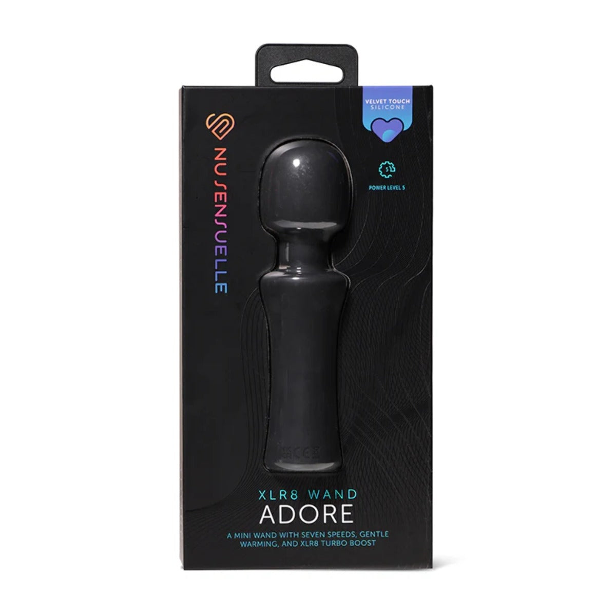 Nu Sensuelle Adore Xlr8 Turbo Boost Mini Wand Black