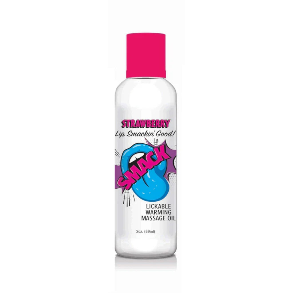 Smack Lickable Massage Oil Strawberry 2oz
