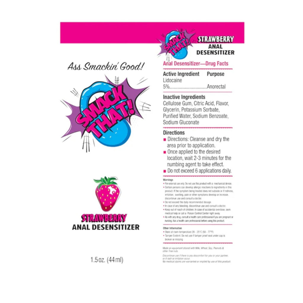 Smack That! Anal Desensitizer Strawberry 1.5 oz