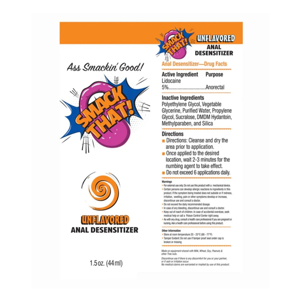 Smack That! Anal Desensitizer Unflavored 1.5 oz