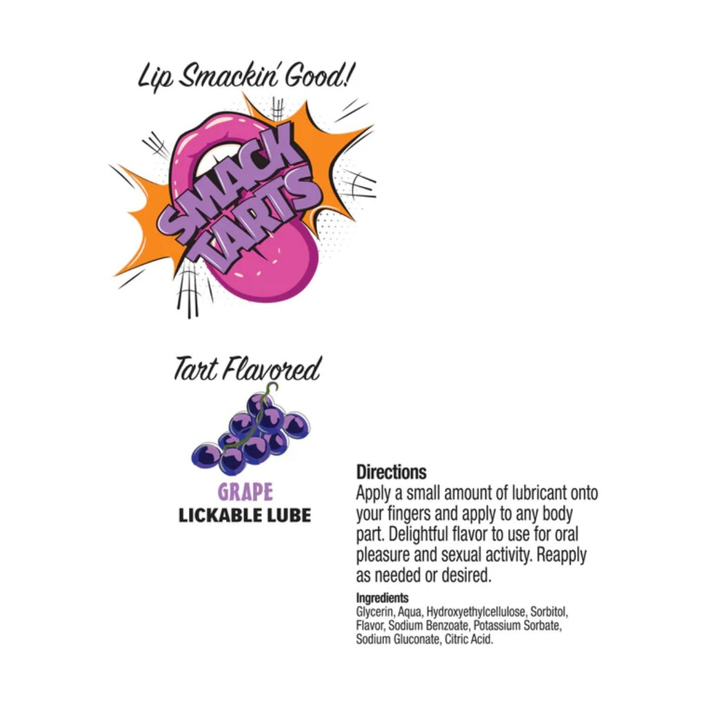 Smack Tarts Lickable Lube Sour Grape 2oz