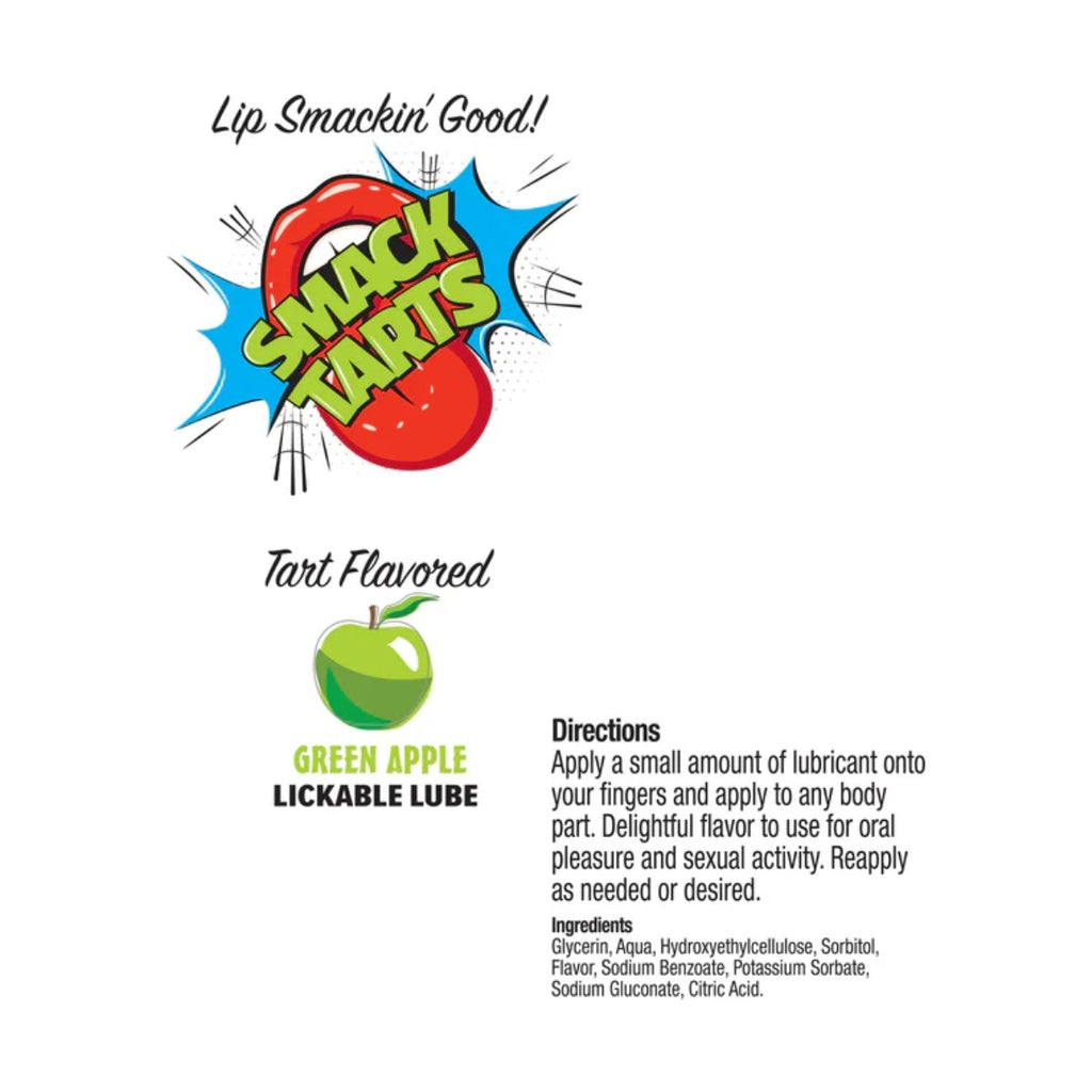 Smack Tarts Lickable Lube Sour Green Apple 2oz