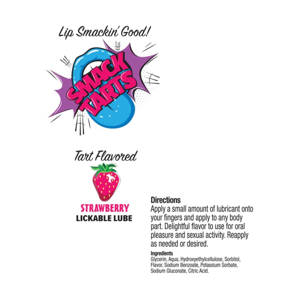 Smack Tarts Lickable Lube Sour Strawberry 2oz