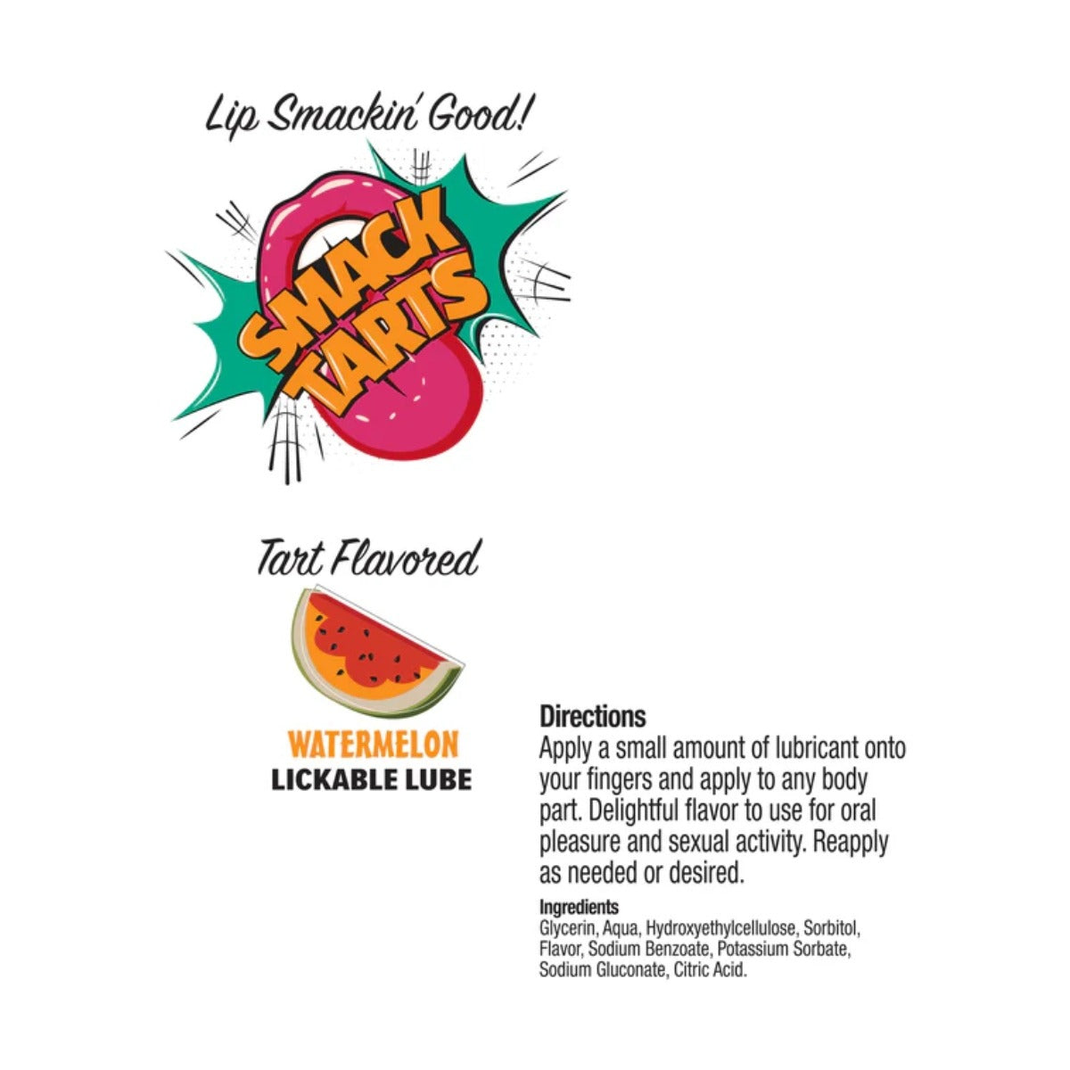 Smack Tarts Lickable Lube Sour Watermelon 2oz