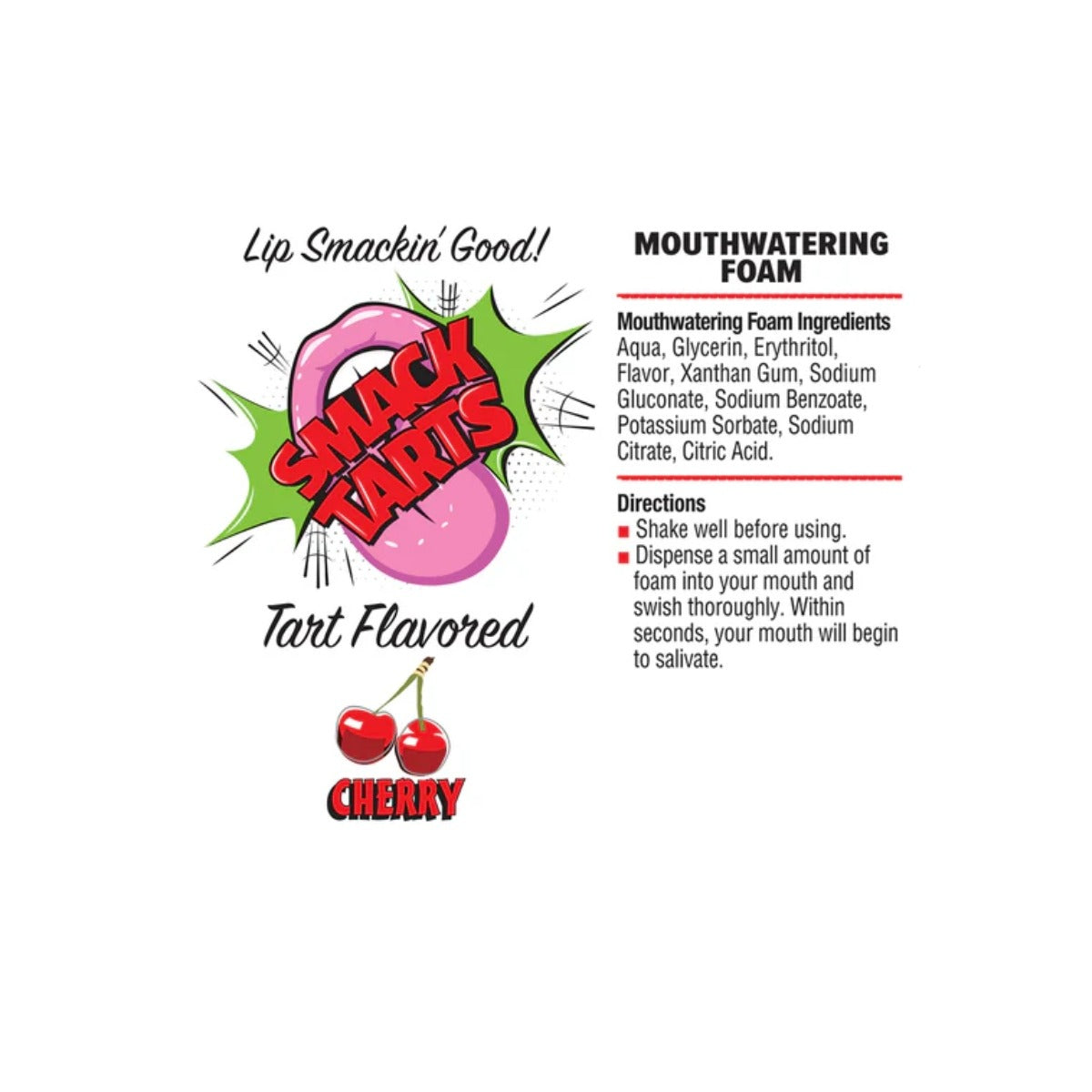 Smack Tarts Mouthwatering Foam Sour Cherry 2.7oz