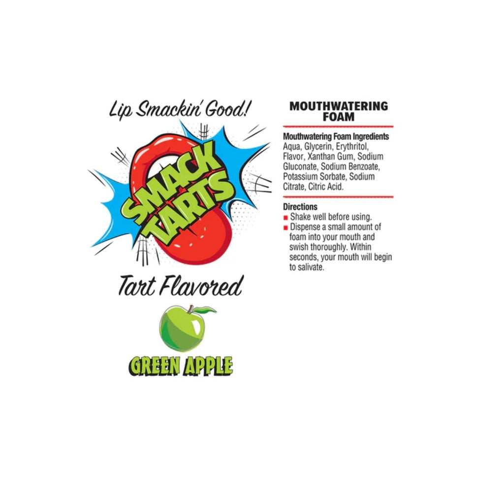 Smack Tarts Mouthwatering Foam Sour Green Apple 2.7oz