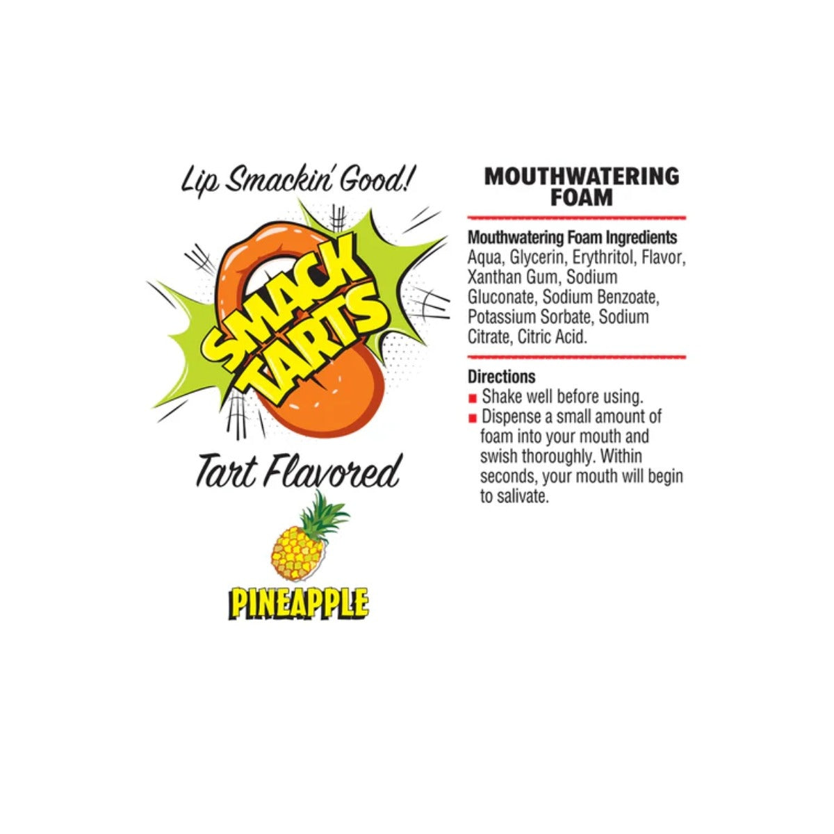 Smack Tarts Mouthwatering Foam Sour Pineapple 2.7oz