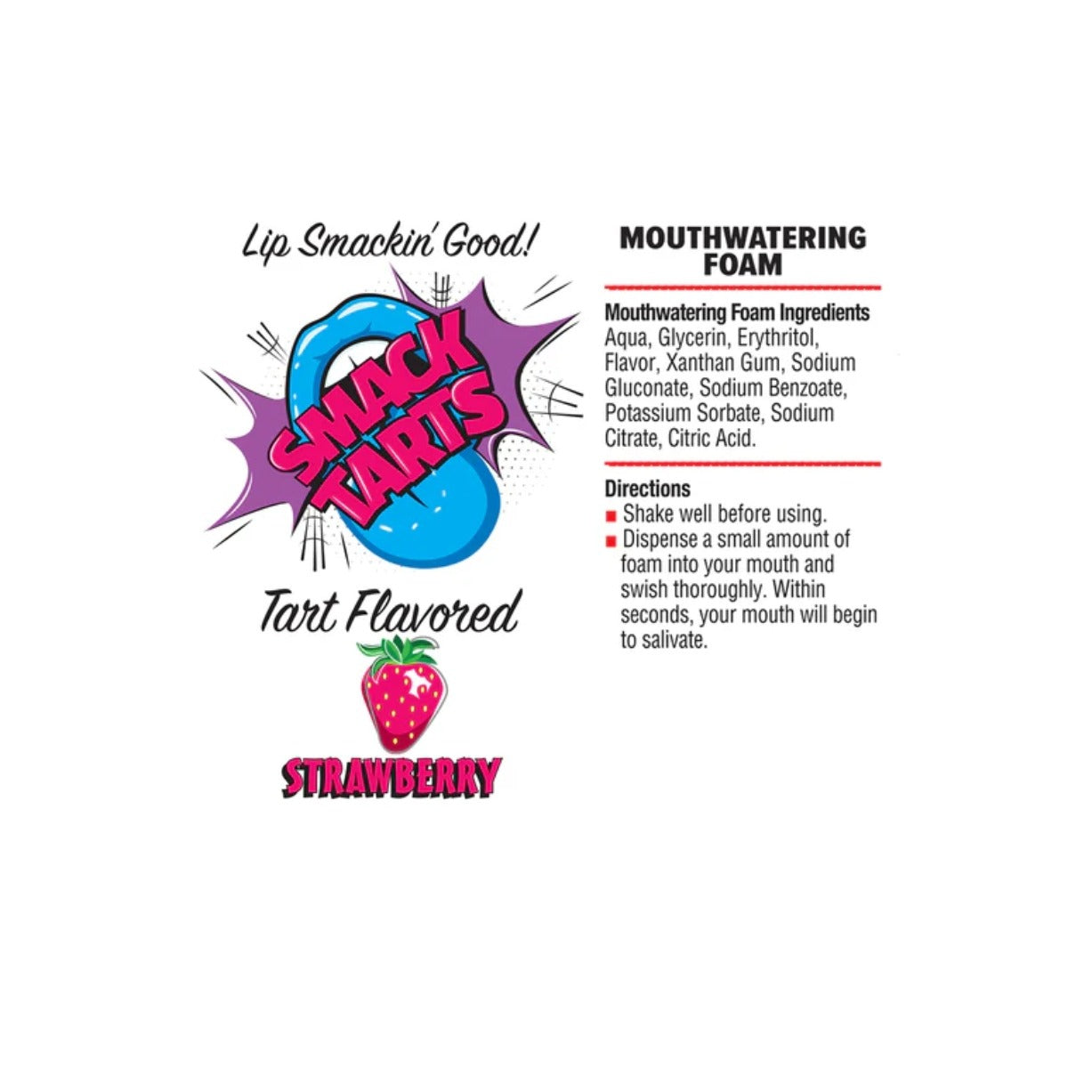 Smack Tarts Mouthwatering Foam Sour Strawberry 2.7oz