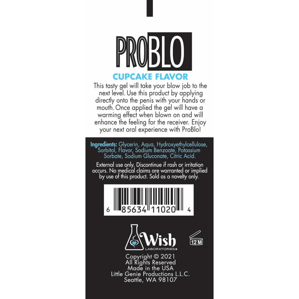 Pro Blo Oral Pleasure Gel Cupcake 1.5oz
