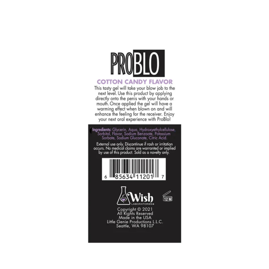 Pro Blo Oral Pleasure Gel Cotton Candy 1.5oz