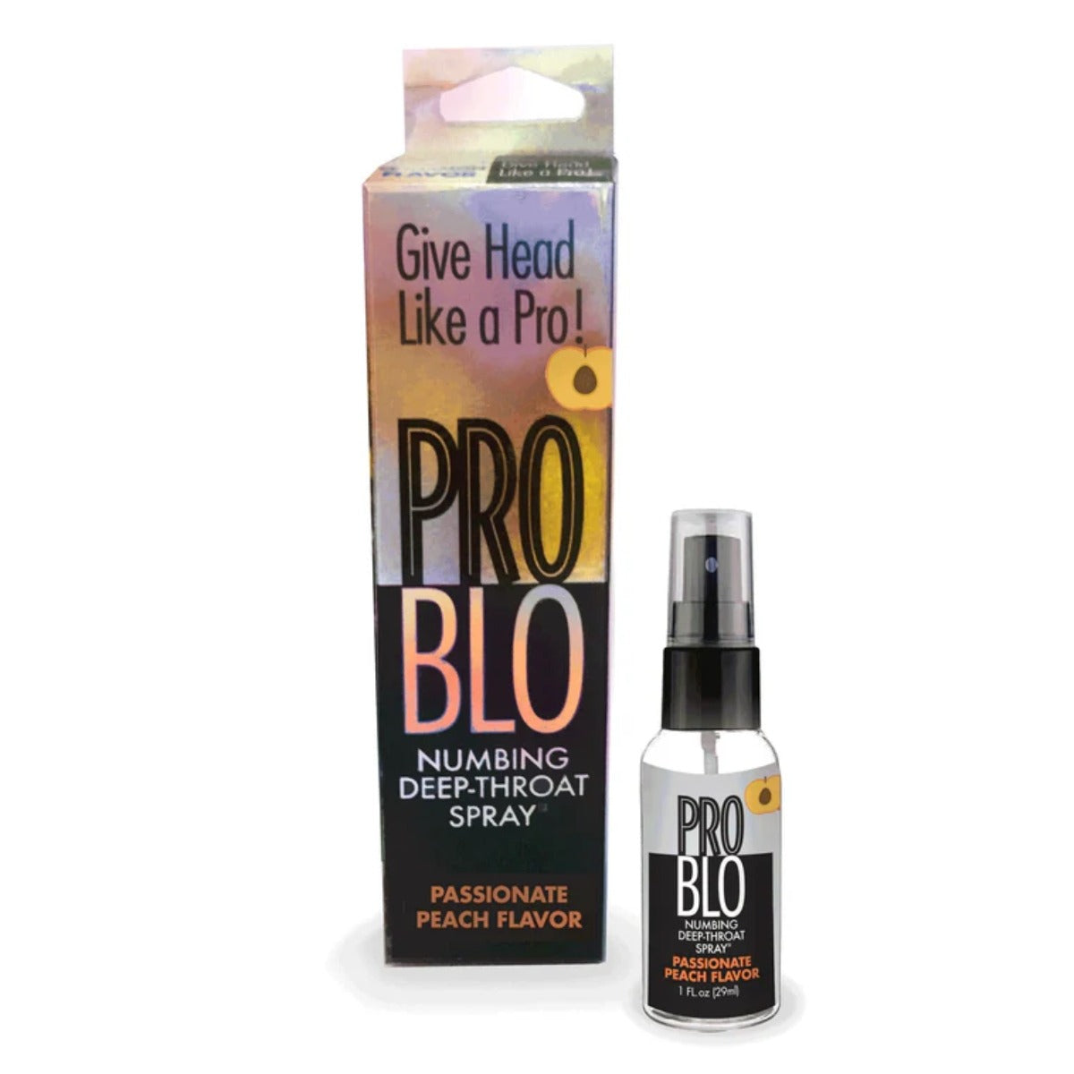 Pro Blo Numbing Deep Throat Spray Peach 1oz