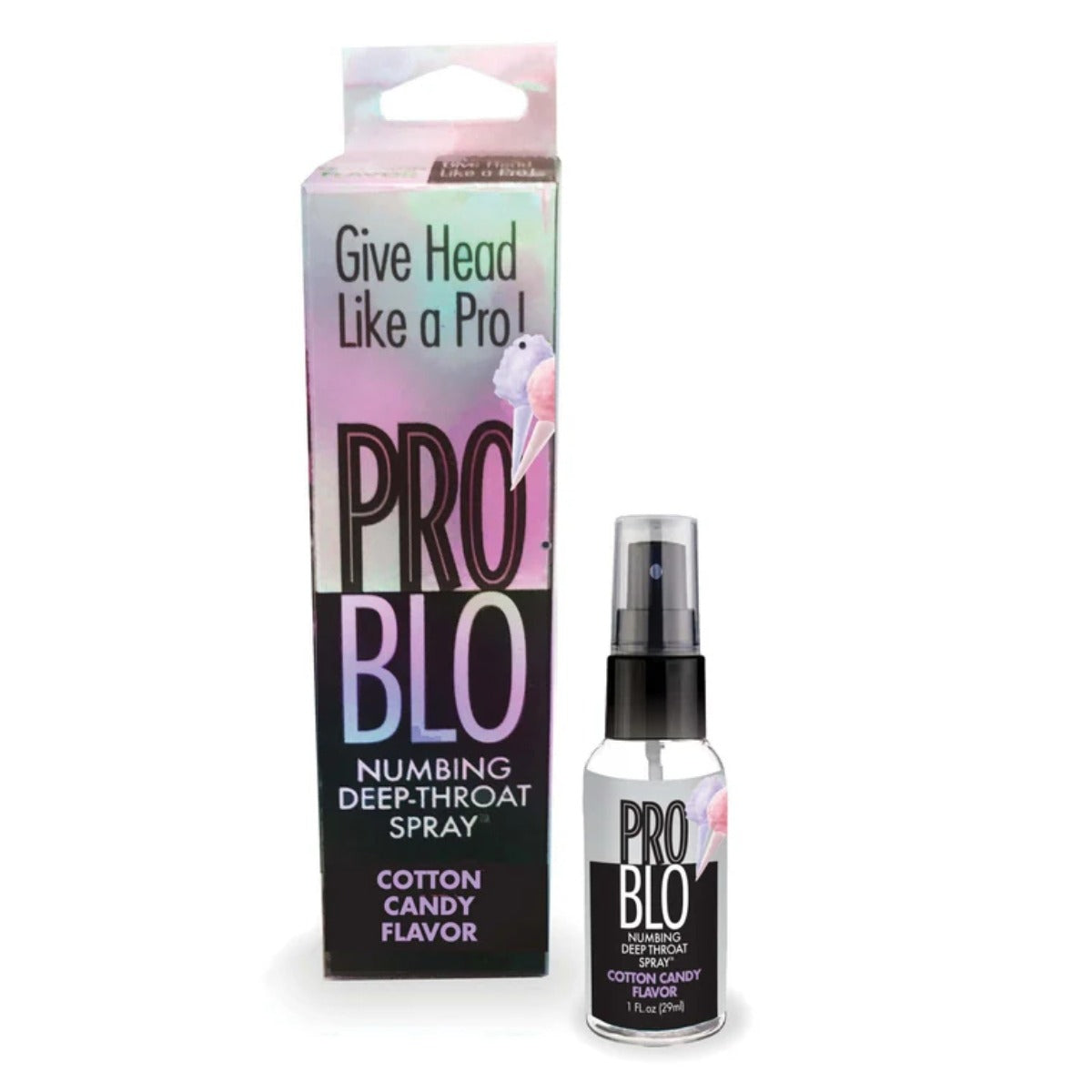 Pro Blo Numbing Deep Throat Spray Cotton Candy 1oz