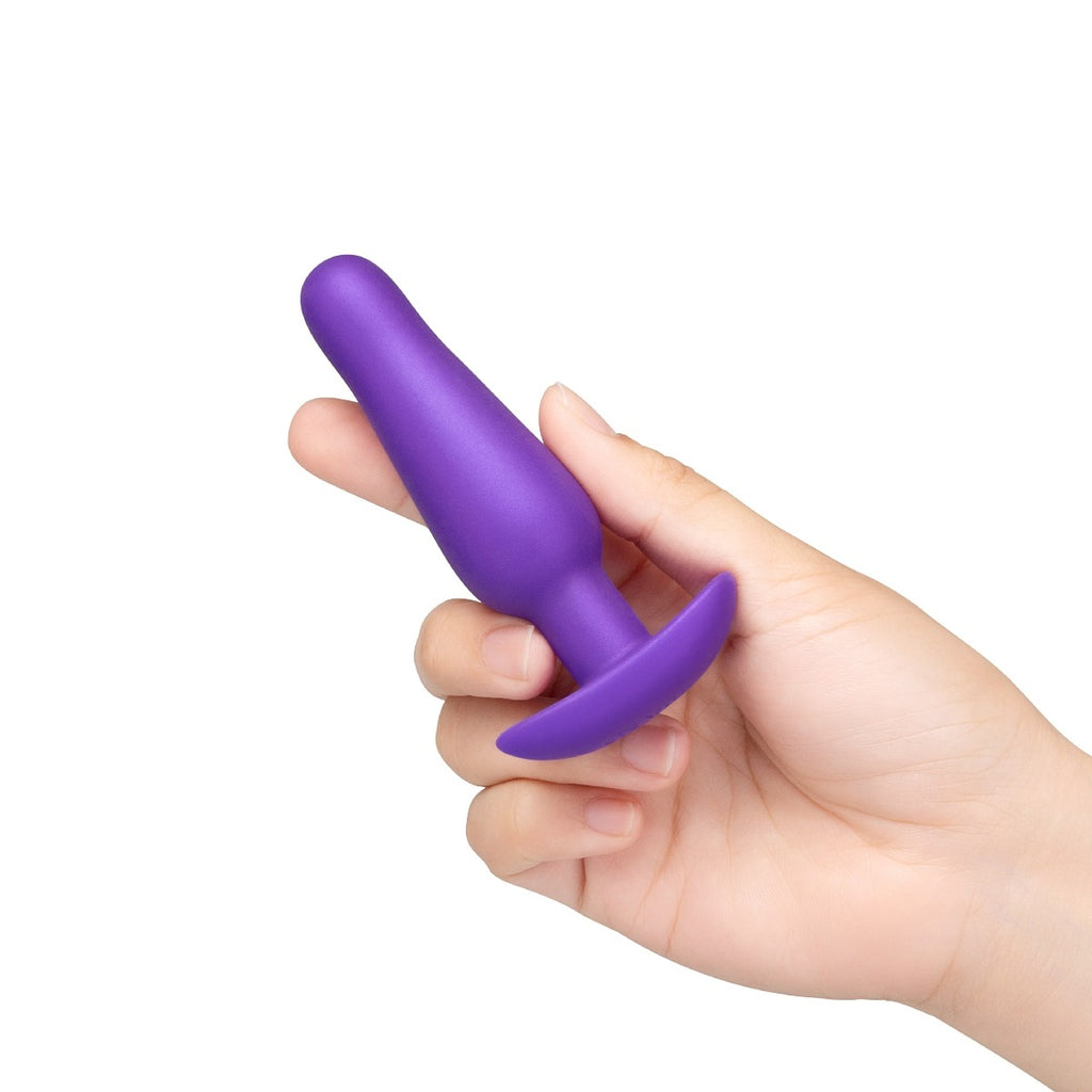 b-Vibe Butties Rookie Beginner Silicone Butt Plug Purple