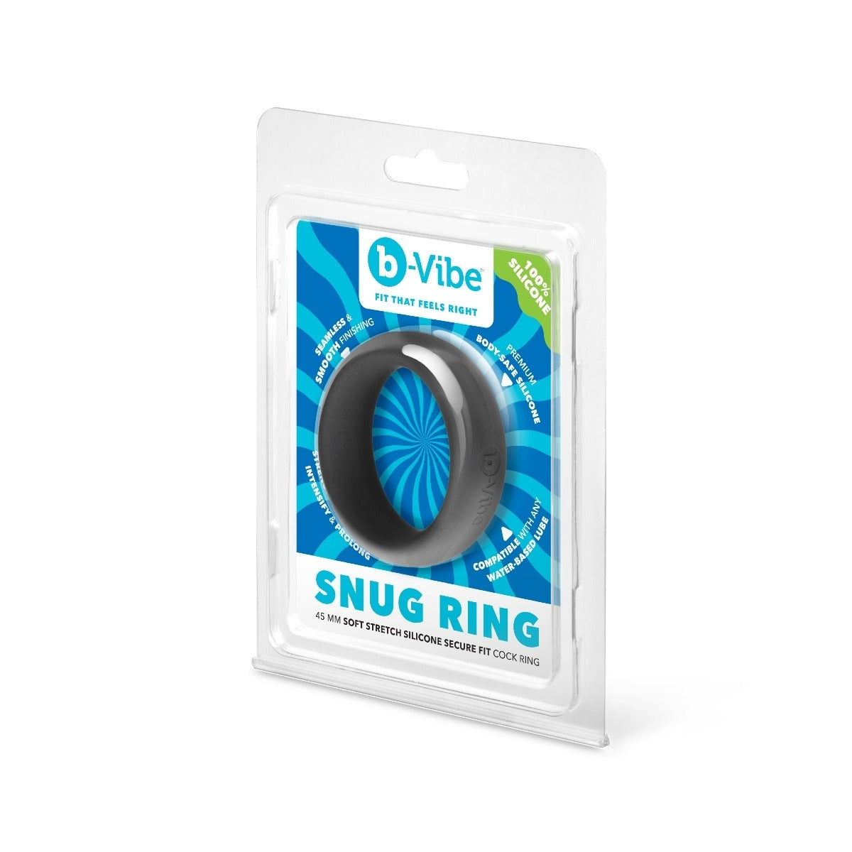 b-Vibe Snug Ring 45mm Snug Fit Silicone Cock Ring
