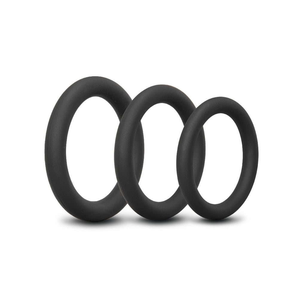 b-Vibe Snug Ring Lite 3 Pack Snug Fit Silicone Cock Ring