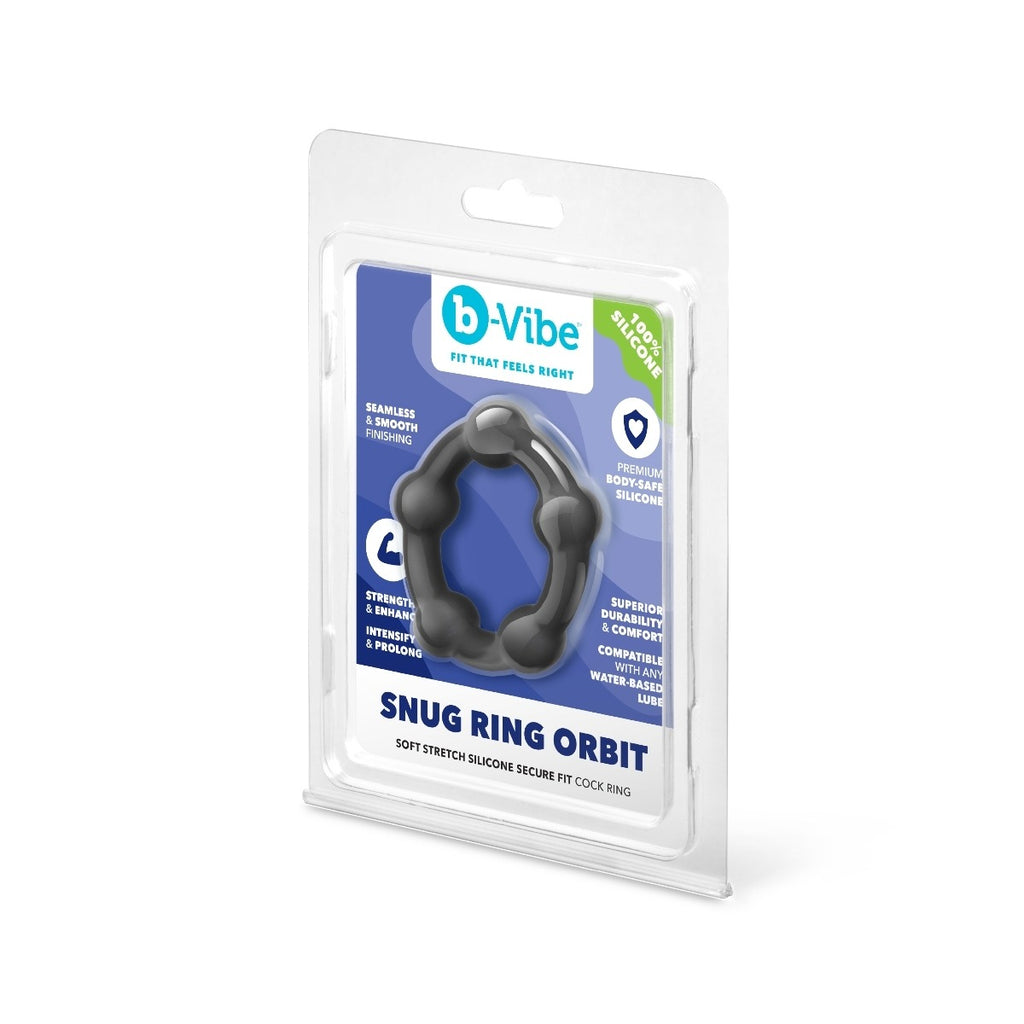 b-Vibe Snug Ring Orbit Nubby Snug Fit Silicone Cock Ring