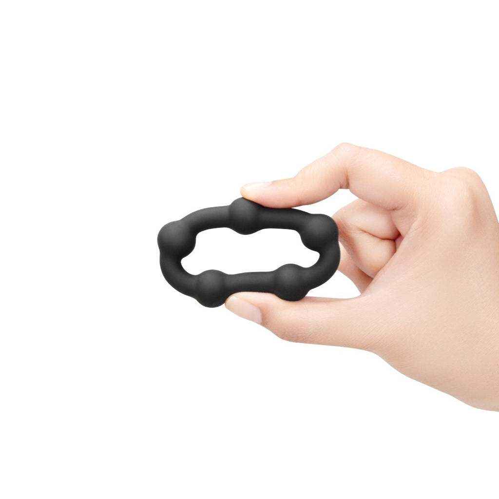 b-Vibe Snug Ring Orbit Nubby Snug Fit Silicone Cock Ring