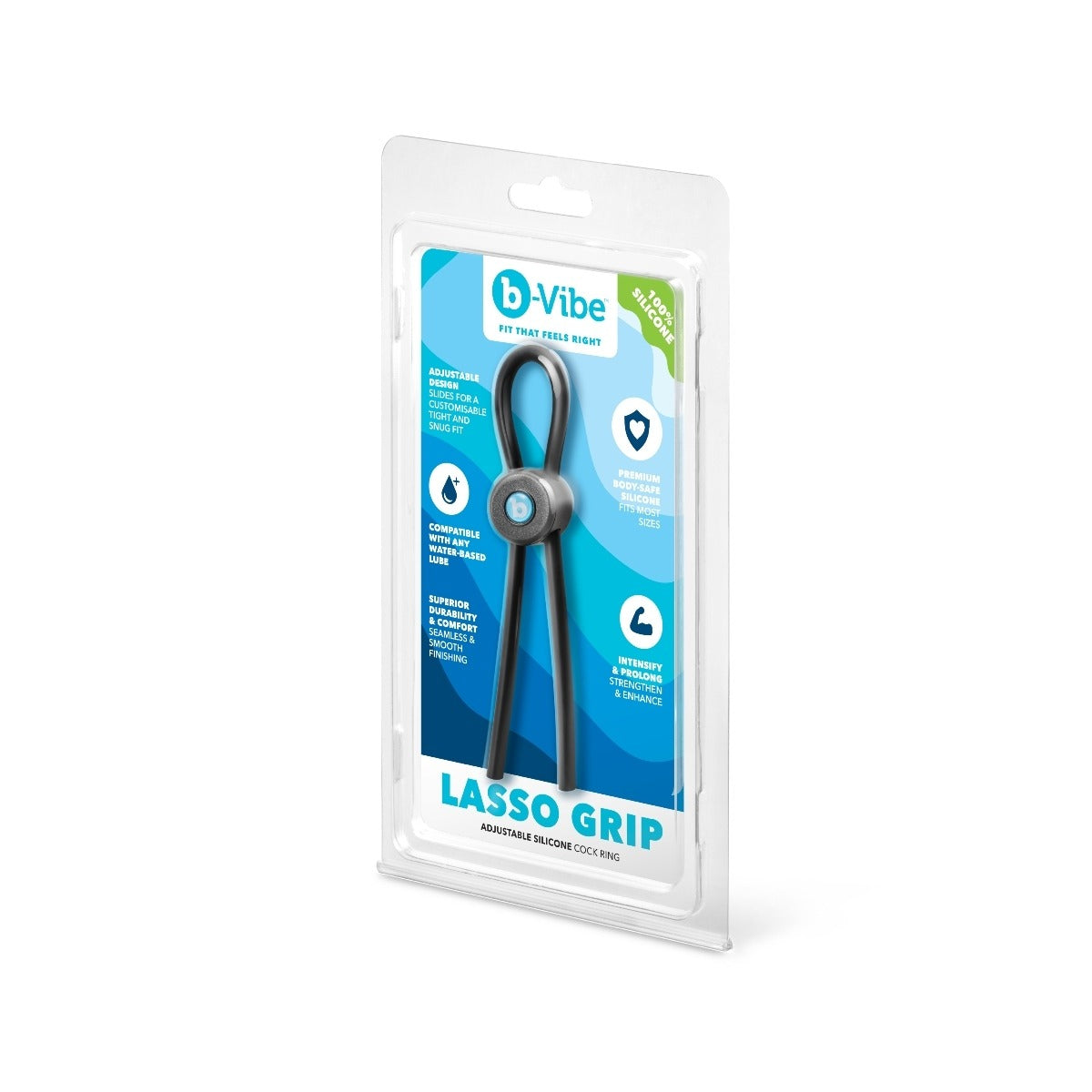 b-Vibe Lasso Grip Fully Adjustable Silicone Cock Ring
